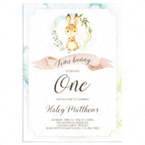 Some Bunny is Turning One Invitation Template by LittleSizzle