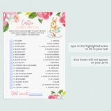 Funny Easter Game for Adults Rabbit Match