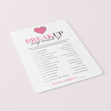Breakup Party Game Bundle Printable