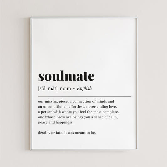 Soulmate Definition Printable by LittleSizzle
