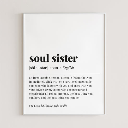 Soul Sister Definition Printable by LittleSizzle