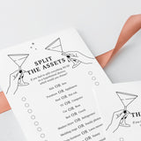Printable Divorce Party Game Split The Assets