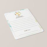 Baby Bunny Shower Advice for New Parents Printable