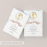 Woodland Baby Sprinkle Invitation Editable Template