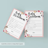 Printable predictions for baby girl game by LittleSizzle