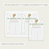 Printable St Patricks Game Finish My Phrase