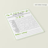 Saint Patrick Word Find Game Printable