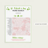 Saint Patrick Word Find Game Printable