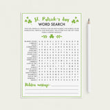 Saint Patrick Word Find Game Printable by LittleSizzle
