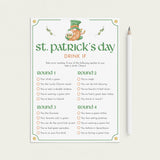 Adult St Patrick's Day Games Bundle Printable