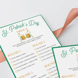 St Patrick's Day Drinking Game Printable