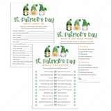 Printable St. Patrick's Day Games for Adults by LittleSizzle