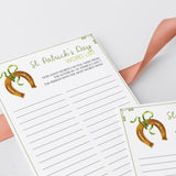 Easy St Patricks Day Game to Print or Play Over Zoom