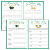 St. Patrick's Day Game Bundle for Family Instant Download by LittleSizzle