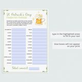 (Virtual) St Patricks Office Party Game Instant Download