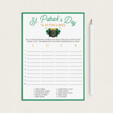 St. Patrick's Day Game For Kids Scattergories by LittleSizzle