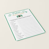 St. Patrick's Day Word Scramble Instant Download