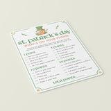 St Patricks Party Game Whats On Your Phone Printable