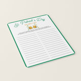 St Patrick's Day Word Game Virtual & Printable