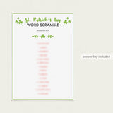 (Zoom) Saint Patrick's Day Unscramble Word Game