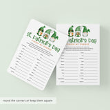 St Patrick's Party Game Printable Finish My Phrase