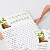 (Zoom) St. Patrick's Game for Friends Instant Download