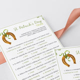 St Patricks Day Office Game Trivia Virtual and Printable