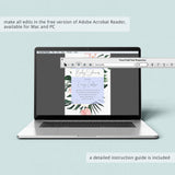 Botanical Baby Shower Invitation and Inserts