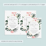 Botanical Baby Shower Invite Instant Download