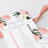 Summer Baby Shower Game Printable Baby Traits