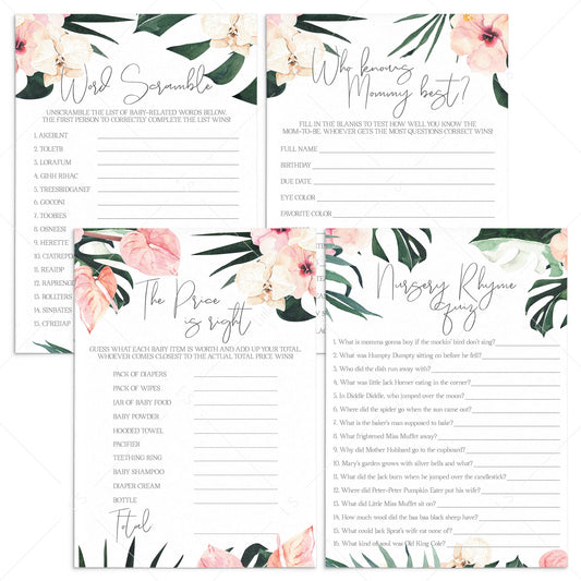 Summer Baby Shower Games Bundle Printable by LittleSizzle