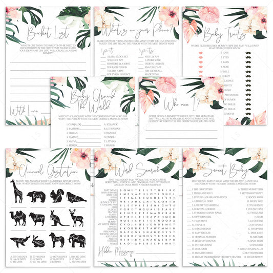 Summer Baby Shower Games and Activities Printable by LittleSizzle