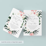 Botanical Baby Shower Invitation and Inserts