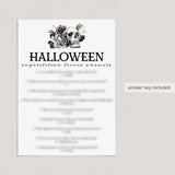 Printable Halloween Superstition Quiz with Answers
