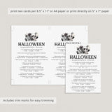 Printable Halloween Superstition Quiz with Answers
