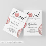 Donut Theme Baby Shower Invitation Set Templates for Girl