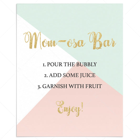 Geometric baby shower decor printable by LittleSizzle