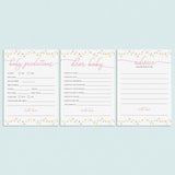 Rainbow baby shower activity pack printable by LittleSizzle