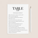 Printable Conversation Starter Table Talk Questions by LittleSizzle