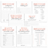 Teenage Girl Birthday Party Games Bundle Printable by LittleSizzle