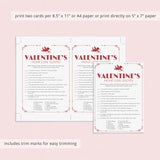 Cupid Valentine's Day Game Printable Movie Match