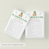 Adult St Patrick's Day Games Bundle Printable