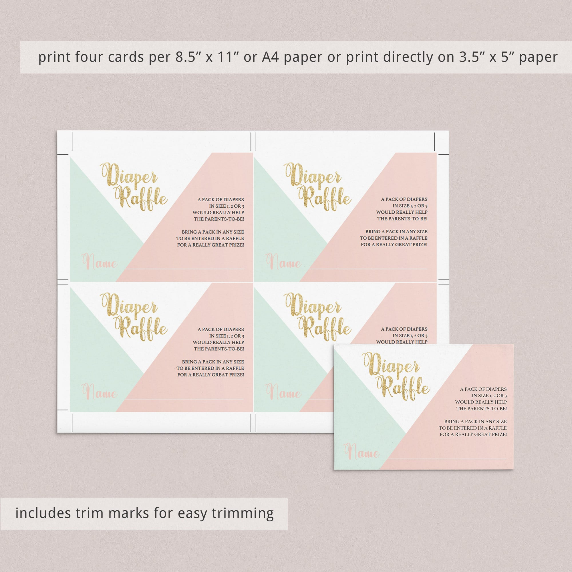 Mint and gold baby shower ideas by LittleSizzle