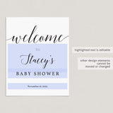 Minimalist Baby Shower Signs Printable