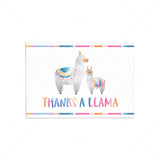 Thanks A Llama Thank You Cards Printable by LittleSizzle
