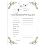Instant Download Baby Shower Game The Price Is Right by LittleSizzle