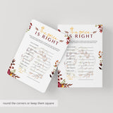 Printable price is right game autumn baby shower by LittleSizzle