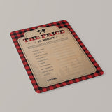 Lumberjack The Price is Right Baby Shower Game Printable