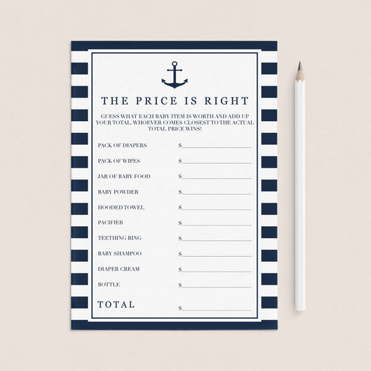 Nautical ideas for baby shower games by LittleSizzle