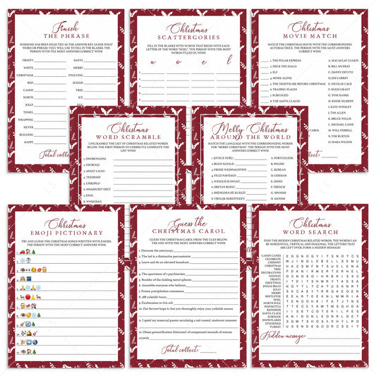 Classic Christmas Games Bundle For Adults by LittleSizzle